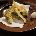 蕎麦ダイニング赤坂 - 野菜の天ぷら