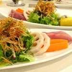 ペンションプチポワ - サラダ 根菜のシンプル蒸し