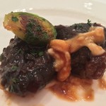 ロルキデ　ブランシュ - 芽キャベツとマッシュポテト