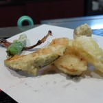 葵 - イワシ天ぷら 途中