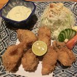 遊食飲ゆかわ - カキフライ１０００円　2017.11.21