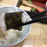 山翠荘 - 海苔は こうやって食う