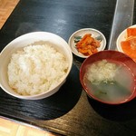 ライス大・スープ・キムチ