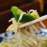 萬楽 - 野菜炒めアップその２