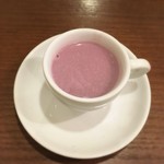カフェ青 - 紫芋のポタージュ