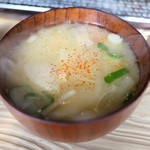 ろばたやき山ろく - 団子汁