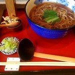 そば屋 案山棒 - かけそば¥780＋揚玉¥100