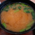 オーガニック七菜 - カブの具の味噌汁