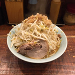 立川マシマシ - 171218小ラーメン750円野菜ちょい増し