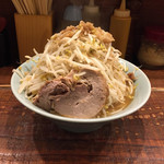 立川マシマシ - 171218小ラーメン750円野菜ちょい増し