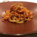 カーサ・デル・チーボ - 桜海老とトピナンブールのフリットのバベッテ