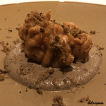 カーサ・デル・チーボ - くもこのフリットをトリュフとマッシュルームのソース