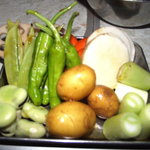 鶏魂鳥福 - 焼野菜盛合せ