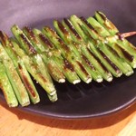 炭火串焼 初代バッジョ - にんにくの芽焼き