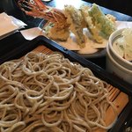 せきれい橋 川上庵 - 天せいろ並