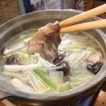 金ちゃん - 桃豚しゃぶしゃぶ(1人前850円)…ササっとしゃーぶしゃぶ♪