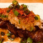 焼き鳥 てつ屋 - 牛ハラミおろしポン酢串