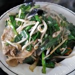 キッチンあべ - ニラ炒め