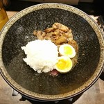 河内の中華そば 醤 - 〆のライスダイブ