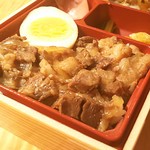 Oomi Suehiro Shino Osakachaya - 近江牛食べ比べ弁当1510円 牛めし近江めし