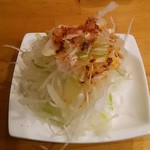 横浜家系ラーメン ぶっちぎり家 - 別皿ネギ(赤)