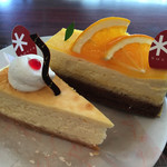 パティスリー シュクレ - （左から）ニューヨークチーズケーキ、オランジェ
