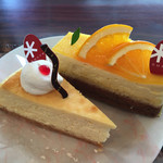 パティスリー シュクレ - （左から）ニューヨークチーズケーキ、オランジェ