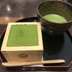 マッチャ ハウス 抹茶館 - 抹茶ティラミス＋抹茶（共の森: 918円）_2017年12月