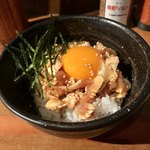 蕎野 - 地鶏ユッケ丼  味付けは４種類からﾁｮｨｽ