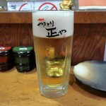 やきとり 正や - 生ビール