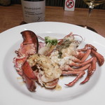 鉄板焼き Oribe - オマール海老（1/2）・白ボトル