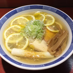 らーめん竹馬 - 鶏そばレモン(冷製・夏季限定)
