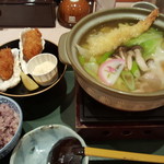 Shiroku Jichuu - 鍋焼きうどん定食