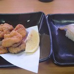 スシロー - たこの唐揚げ(280円)、のどぐろ炙り(180円)