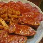 肉料理 大森 - 厚ハラミ、ミノ、ツラミ