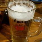 Genki Shichirin Yakiniku Gyuushige - 生ビール！