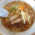 生姜ラーメン みづの - 月見しょうが　700円