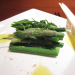 ポケット - 山菜をオリーブオイルと塩で！