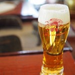 うかい鳥山 - 生ビールたぶん810円