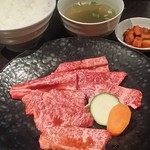 Wagyu beef short Yakiniku (Grilled meat) lunch