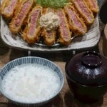 富士喜 - 牛カツレツ御膳のサンプル