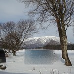 久保田 - お店の窓からも岩手山が見えましたっ