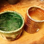 旬鮮味処 かつら - 摩無志（ロック）&赤鹿毛（お湯割）