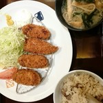 大かまど飯　寅福 - カキフライ定食