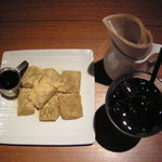 和カフェ yusoshi あべのHOOP店 - ドリンクセット(わらびもち)\800