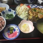 ニカク食堂 - 鶏定食950円