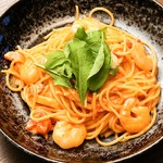 Shrimp tomato cream parmesan