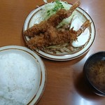 馬場南海 - エビフライ生姜焼き800円