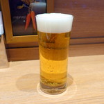 Bisutoro Kureante Toukyou - カウンター席生ビール500円