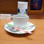 Bisutoro Kureante Toukyou - カウンター席セットのホットコーヒー